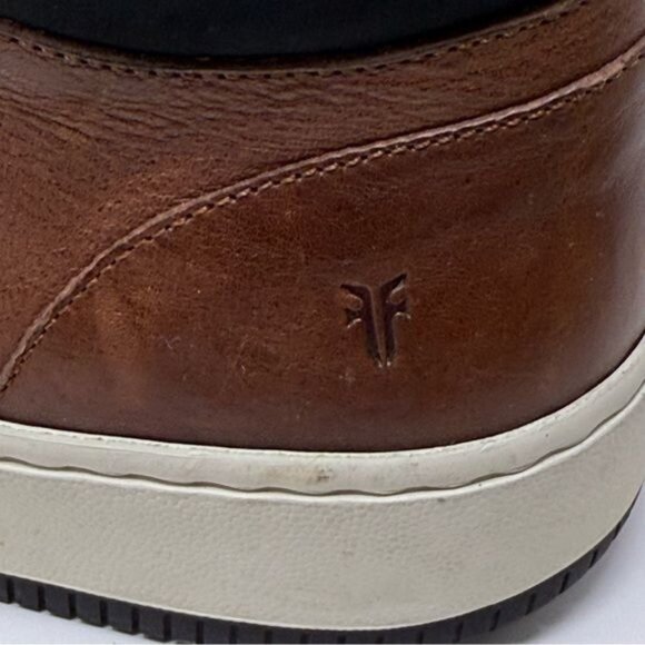 FRYE Wythe Leather High-Top Sneakers, men’s 8M, cognac color - Picture 13 of 14